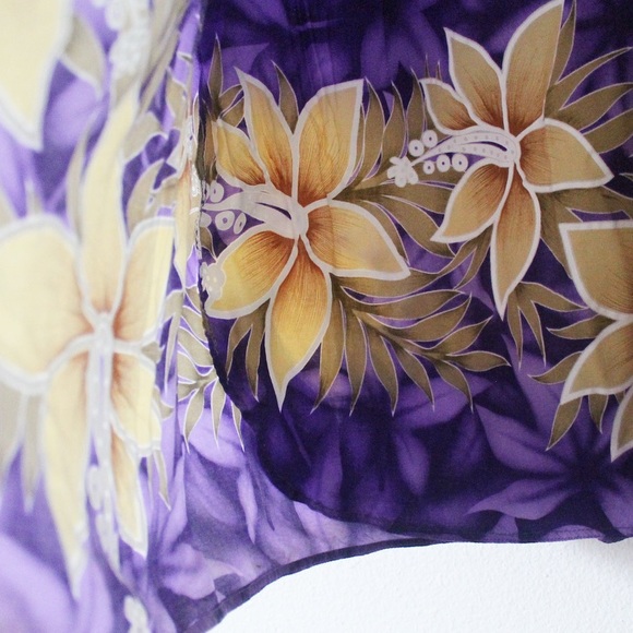 Unity Trading ONE SIZE Tie Side Tropical Floral Hawaiian Skirt L585 - Picture 2 of 5